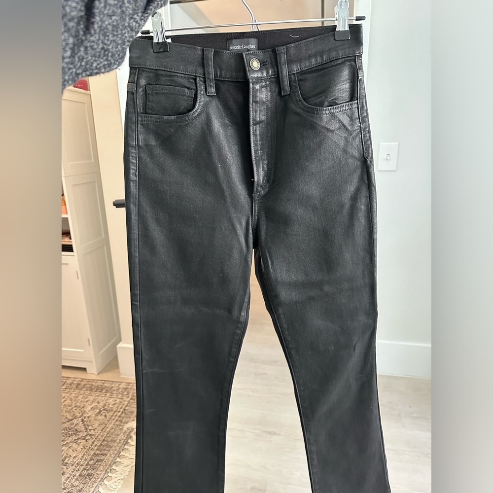 Black wax jeans from Favorite Daughter, never worn